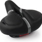 Bicycle Seat Replacement, Bike Seat for Men and Women, Comfort Wide Bike Saddle Memory Foam Padded Soft Bike Seat Cushion Compatible with Peloton, Mountain, City Bikes, Indoor Exercise Bikes