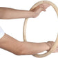 ZooBoo Wing Chun Rattan Ring - Natural Wood Rings Wing Tsun Kung Fu Legs Hand Strength Training Equipment Yewen Sau Sticky IP Man Siu Lum Kung Fu Rings - Rattan 11 inch