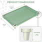 Acrimet Cooling Elevated Pet Dog Bed, Washable and Breathable Mesh Cot, Stainless Steel Frame, Indoor & Outdoor Use, fits Dogs up to 110 lbs (Size: 40” x 24”), Green, 1 Unit