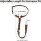 Plutus Pet Dog Seat Belt for Car Headrest, Reflective and Adjustable Restraint with Elastic Bungee for Safety, Vehicle Seatbelt Harness for Small Medium Large Dogs and Cats, Chocolate