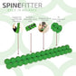Spinefitter by Sissel, Back Stretcher for Lower-Back Pain Relief, Back-Cracking Device, Back Cracker, Upper- and Lower-Back Stretcher, Back Decompression Device, Lumbar Stretcher, Green