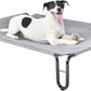 Pettycare Elevated Outdoor Dog Bed - Medium Dog Cot, Waterproof, Cooling, Non Slip, Up to 40 lbs, Grey