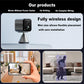Cameras for Home Security-Indoor MiNi 1080P HD,Security Camera Wireless for Baby/Nanny/Pet/Dog/Cat, Infrared Night Vision,Magnetic Base Bracket,Cloud & SD Card Storage, (2.4 /5GHzWiFi)-Silver
