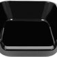 1 Pack of Extra Large Cat Litter Box (ABS Material), Low Entry Senior Litter Pen for Geriatric Kitty Big Cats, Jumbo Pet Safe Litter Boxes Tray for Indoor Pets Potty (Black, 20"L x 15.5"W)