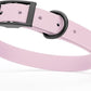 Dogline Biothane Waterproof Dog Collar Strong Coated Nylon Webbing with Black Hardware Odor- Proof for Easy Care Easy to Clean High Performance Fits Small Medium or Large Dogs, Pastel Purple