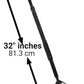 Mr. Peanut's 32" Tall Profile Pooper Scooper, Heavy Duty ABS Frame & Bin, Durable Double Spring Clamp, Lightweight Design, Simple One Step Assembly