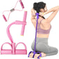 6 Tube Pedal Ankle Puller with 8 Shape Resistance Band, Fitness Resistance Bands for Women, Exercise Bands with Handles, Workout Bands for Abdomen, Waist, Leg, Hip