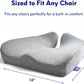 C CUSHION LAB Patented Pressure Relief Seat Cushion for Long Sitting Hours on Office/Home Chair, Car, Wheelchair - Extra-Dense Memory Foam for Hip, Tailbone, Coccyx, Sciatica - Wellness Green