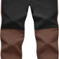 TBMPOY Men's Snow Ski Hiking Pants Waterproof Winter Fleece Lined Pants Camping Skiing Ice Fishing Pants with Belt