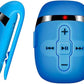 Waterproof MP3 Player for Swimming, Underwater Headphones with Short Cord, MP3 Waterproof Swimming Underwater 3 Meter, Shuffle Feature