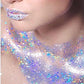 Go Ho Chameleon Light Purple Body Glitter Gel,Color Changing Light Purple Face Glitter,Holographic Fine Chunky Sequins Glitters,Reflective Sparkly Festival Rave Accessories