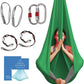 Aerial Silk Yoga Hammock & Swing for Home, Inversion Exercises, Starter Kit for All Levels - Durable with Extension Straps, Carabiners, and Pose Guide
