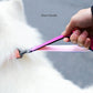 Hands Free Dog Leash for Large Medium Dogs Heavy Duty Bungee Reflective Adjustable Waist Leashes for Walking Running with Car Buckle 4-6FT (Rose)