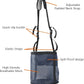 Heavy-Duty Horse Feed Bags - with Adjustable Strap, Comfort Neck & Nose Pads, and Double Waterproof Bottom Mesh (2-Pack) (Blue+Blue)