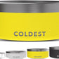 Coldest Dog Bowl - Anti Rust Metal, Non Slip, 3 Layers Insulated Stainless Steel Dog Bowls - Spill Proof & Heavy Duty - Water Bowl for Dogs, Cats & Pets, Dish Washer Safe (64 oz, Solar Yellow)