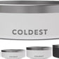 Coldest Dog Bowl - Anti Rust Metal, Non Slip, 3 Layers Insulated Stainless Steel Dog Bowls - Spill Proof & Heavy Duty - Water Bowl for Dogs, Cats & Pets, Dish Washer Safe (42 oz, Epic White)
