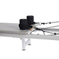 Stamina Products AeroPilates Precision Series Reformer Pilates Machine Resistance and Workout System for Home Gym, White/Gray