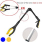 Fish Tank Accessories - 31" Aquarium Tweezers Grabber for Aquarium Landscaping Decoration Grab and Place Garbage Cleanup Foldable Gripper Multi-Function Mobility Aid Reaching Assist Tool(Yellow)
