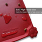 Hoki Found X-Large Silicone Non Slip Pet Feeding Mats - Waterproof Dog Cat Food Mats for Carpet - Classic Red