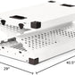 Impact Collapsible Dog Crate - Foldable Hard Crate for Large Dogs - Heavy Duty Travel Kennel with Powder-Coated Aluminum - Quick Setup for Indoor & Outdoor (White, 40" (40.5" L x 23" W x 29" H))