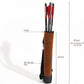 DAPace Leather Arrow Quiver for Recurve Bow/Compound Bow, 20 Inch Back Archery Quiver, Quiver Arrow Holder Holds Up to 36 Arrows, Brown