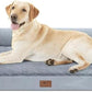 Large Dog Bed Orthopedic Washable - Beds Bolster Pet - XXL XXLarge Big Dogs - Memory Foam - Couch Sofa - Waterproof with Removable Cover - Grey Dog Bed