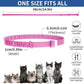 4 Pack Flea Collar for Cats, 32 Months Flea and Tick Prevention for Cats, Waterproof Cat Flea Collar, Natural Cat Flea and Tick Treatment, Adjustable Flea and Tick Collar for Cats Kittens(Pink&Purple)