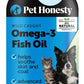 Omega 3 Fish Oil for Cats & Dogs (16oz), Wild Caught Omega 3 Fish Oil for Dogs Skin and Coat Supplement, Supports Shedding, Skin & Coat, Immunity, Joint, Brain & Heart, EPA + DHA