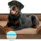 Comfort Expression Memory Foam Dog Beds, Washable Dog Bed Jumbo Breed, Orthopedic Dog Bed Waterproof Pet Sofa Couch with Bolster & Removable Cover(Jumbo,Khaki Brown)