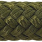 Double Braid Lead Rope with Eye Splice Loop, 12-14FT Lengths (Olive Green, 12 ft.)