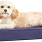 Barkbox Orthopedic Dog Bed | Comfortable Memory Foam Mattress for Joint Relief | Head and Neck Support Waterproof with Non Skid Bottom | Calming Durable Bed with Washable Cover | Small, Navy