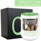 Personalized Coffee Mug, Custom Photo Text 15 Oz Ceramic Mug, Customized Picture Name Tea Cup, Unique Gift Idea, Taza Cafe Personalizadas Fotos, Cute Custom Gifts Mom Women, Mother's Day, Light Green