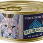 Blue Buffalo Wilderness High Protein Grain Free, Natural Mature Pate Wet Cat Food, Chicken 5.5-oz cans (Pack of 24)