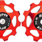 ZTTO Guide Pulley Bike Rear Derailleur Pulley Wheels, Colorful Aluminum Alloy 11T 13T CNC Road Bike Guide Roller Bicycle Derailleur 4mm 5mm 6mm for MTB, Road Bike