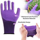 Garden Tools Set, 11 Pieces Gardening Gifts with Purple Floral Print, Ergonomic Handle, Trowel, Rake, Shovels, Pruner, Shears, Sprayer, Gloves, Garden Hand Tools with Carrying Case