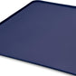 Silicone Dog Mat for Water Bowl and Food Dish, Pet Mat for Floors, Waterproof Dog Food Tray (Dark Blue)