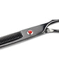 LILYS PET Professional PET Grooming scissors Kit,Coated Titanium,Sharp and Strong Stainless Steel Blade for Dogs Cats Hair Cutting,3 Pieces of Scissors with a Comb and a Case (7.5 inches, Black)