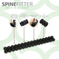 Spinefitter by Sissel, Back Stretcher, Back Cracker for Upper & Lower Back Relief, Spine Decompressor, Spinal Decompression for Back Relief, Posutre Corrector, Ideal for Pilates & Yoga, Black