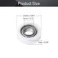 MroMax Roller Idler Bearing Pulley-8 x 22 x 7mm Sliding Conveyor Nylon Wheel with 688ZZ Bearing for Furniture, Hardware Accessories and Mobile Door White 4Pcs