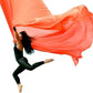 DASKING Aerial Silks Starter Kit - Durable 11Yards of Aerial Yoga Hammock with Hardware, Aerial Swing for Acrobatic Flying Yoga & All Levels (Aerial Rigging Point Up to 14ft)