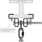 BeneLabel Punching Bag Hanger, Heavy Bag Mount, Boxing Bag Kit, Holder, Wall Mount, Accessories for Beam, 400KG Capacity