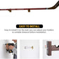 2Pieces Hockey Stick Display Wall Mount - Horizontal Wood Hanger Rack - Bracket