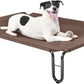 pettycare Elevated Outdoor Dog Bed - Cots Beds for Medium Dogs, Waterproof, Raised Cot, Easy to Assemble, Cooling with Teslin Mesh, Durable, Non Slip, Up to 40 lbs, Brown