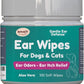 Benefit Pet Products Dog Ear Wipes - Ear Cleaner for Dogs to Prevent Infections, Itching & Odor - Aloe & Eucalyptus, Grooming Wipes - 100 Count