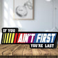 NEONSIGN If You Ain't First You Are Last LED Neon Sign Gym Motivation Lightbox Fitness Wall Decor with USB Powered Dimmable for Gym Home Fitness Decoration (18x7 inches)