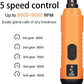 Dog Nail Grinder 5-Speed Upgrade - Professional Rechargeable pet Nail Trimmer with 2 LED Lights Ultra Quiet and Low Vibration Providing Painless Beauty for Large Medium and Small Dogs and Cats