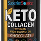 Superior Source Keto Collagen - Collagen Protein Powder with MCT Oil - Supports Hair, Skin, Nails & Joint Health - Dairy-Free - Chocolate, 14 oz