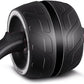 Abdominal Wheel Roller with Resistance Spring, 14.6"W Automatic Rebound Exercise Strength-Training Roller, Core Work-out Fitness Wheels with Knee Pad