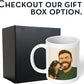 Personalized Coffee Mug, Custom Drawing Portrait Gift, Funny Customized Coffee Gift for Men & Women, Custom Mugs with Pictures, White 11oz Customized Ceramic Tea Cup