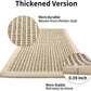 FUKUMARU Cat Scratcher Mat, 23.6 X 15.7 Inch Natural Sisal Cat Scratch Mats, Horizontal Cat Floor Scratching Pad Rug, Protect Carpets and Sofas (Cream - Thicken)